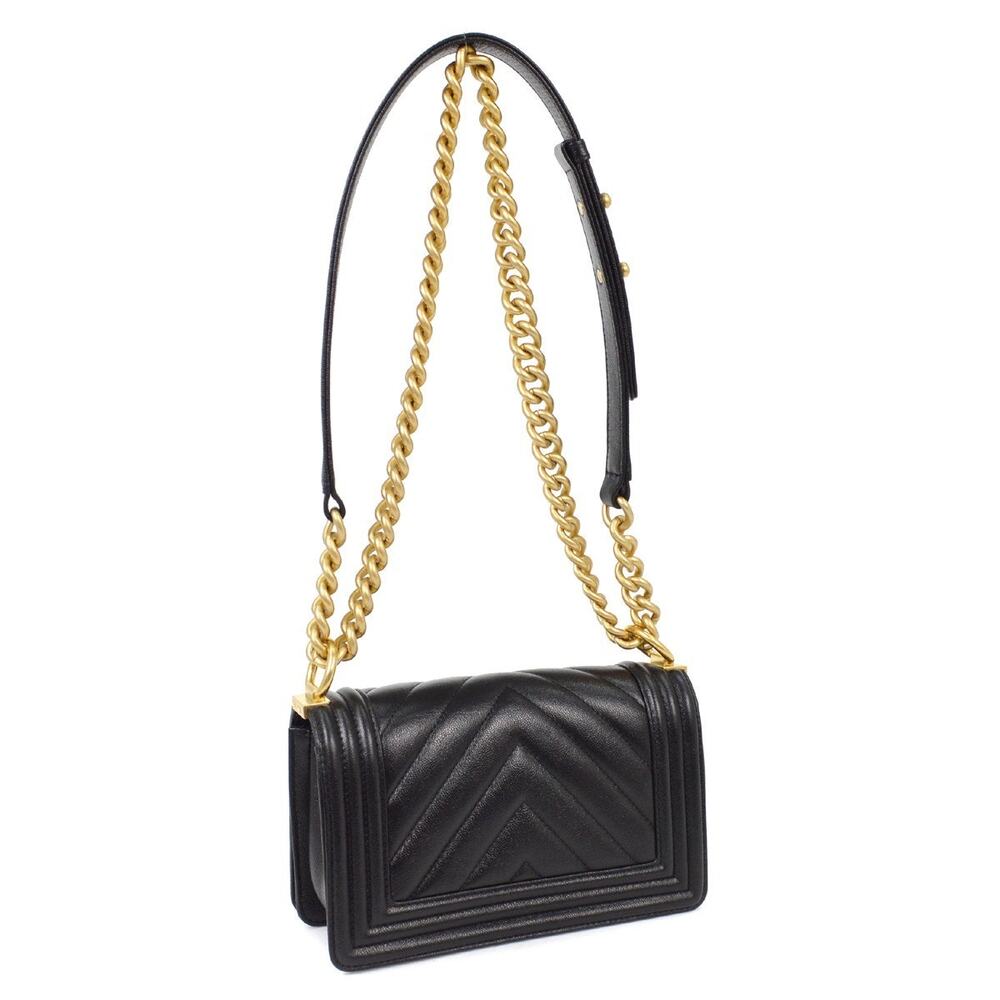 Chanel Chevron Caviar Boy Flap Bag Black - Picture 2 of 3